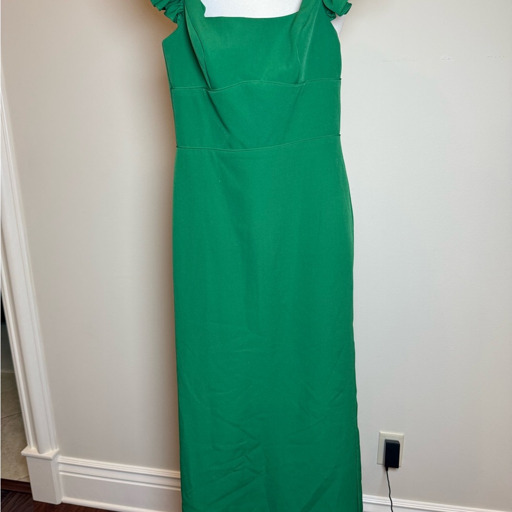 Mac Duggal Vibrant Green Maxi Dress - Picture 2 of 5